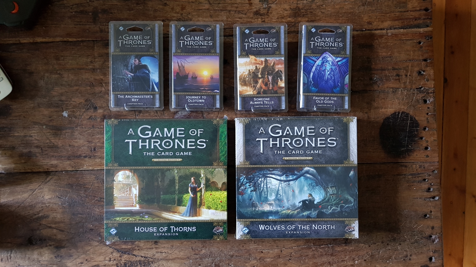 A Game of Thrones: The Card Game — Chapter & Expansion Packs