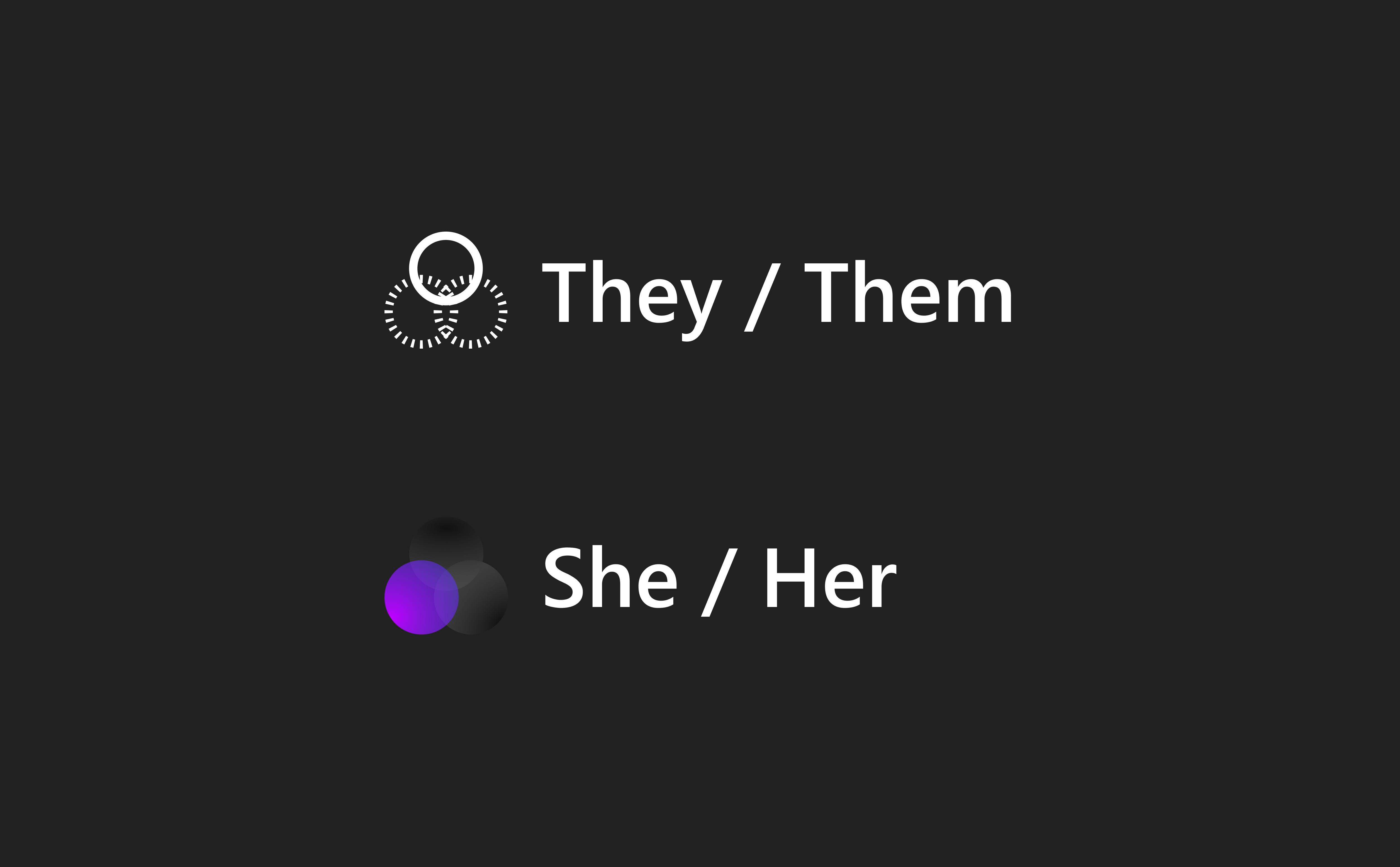 Pronoun Icons