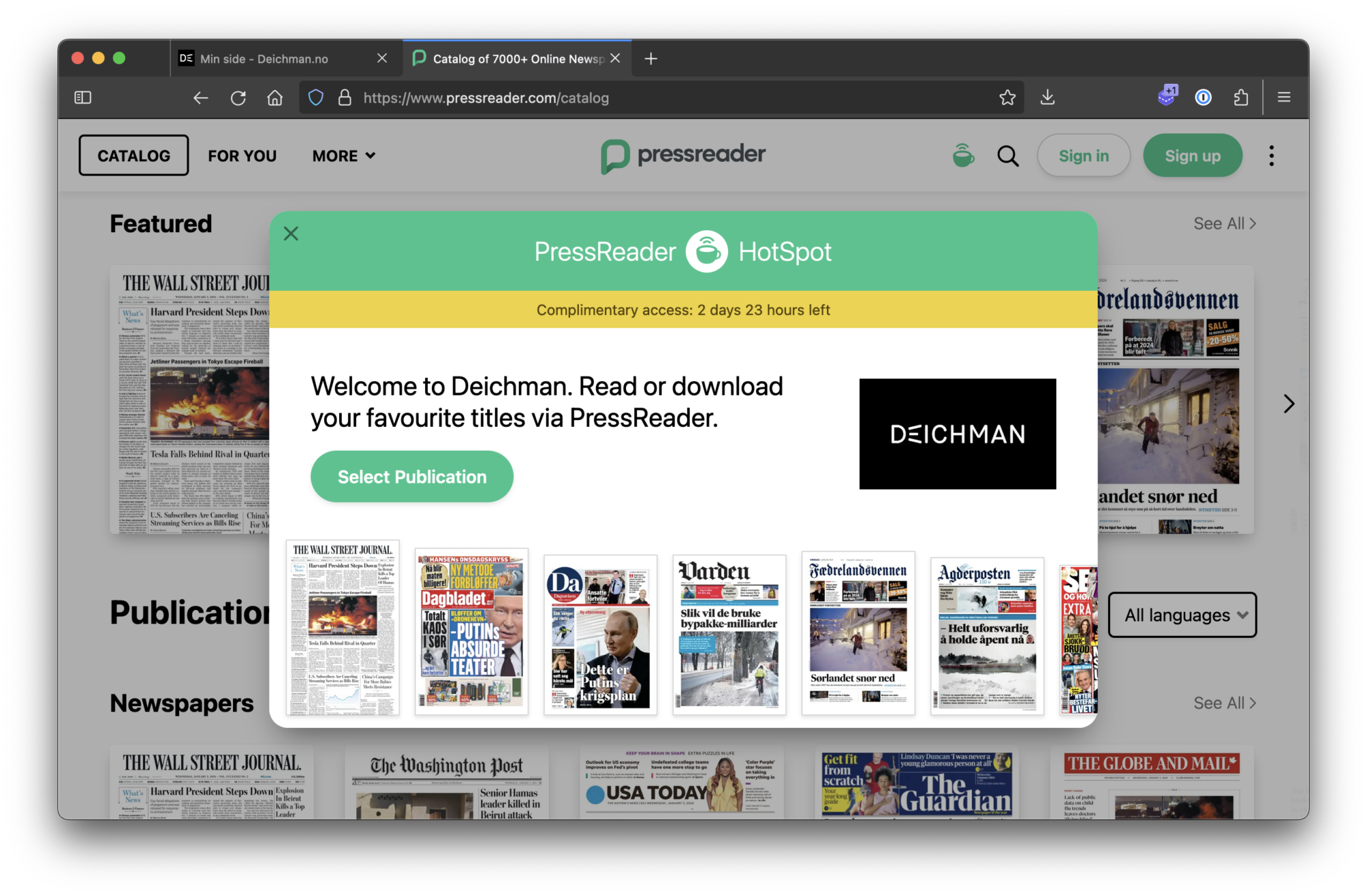 How to read thousands of newspapers and magazines for free